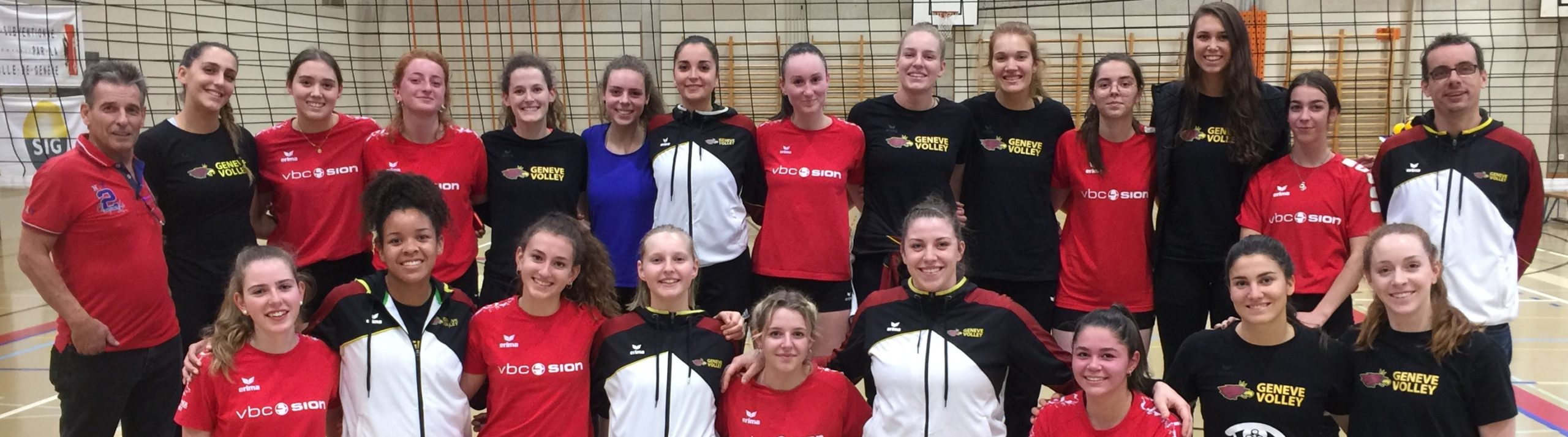Le VBC Sion en visite au Genève Volley