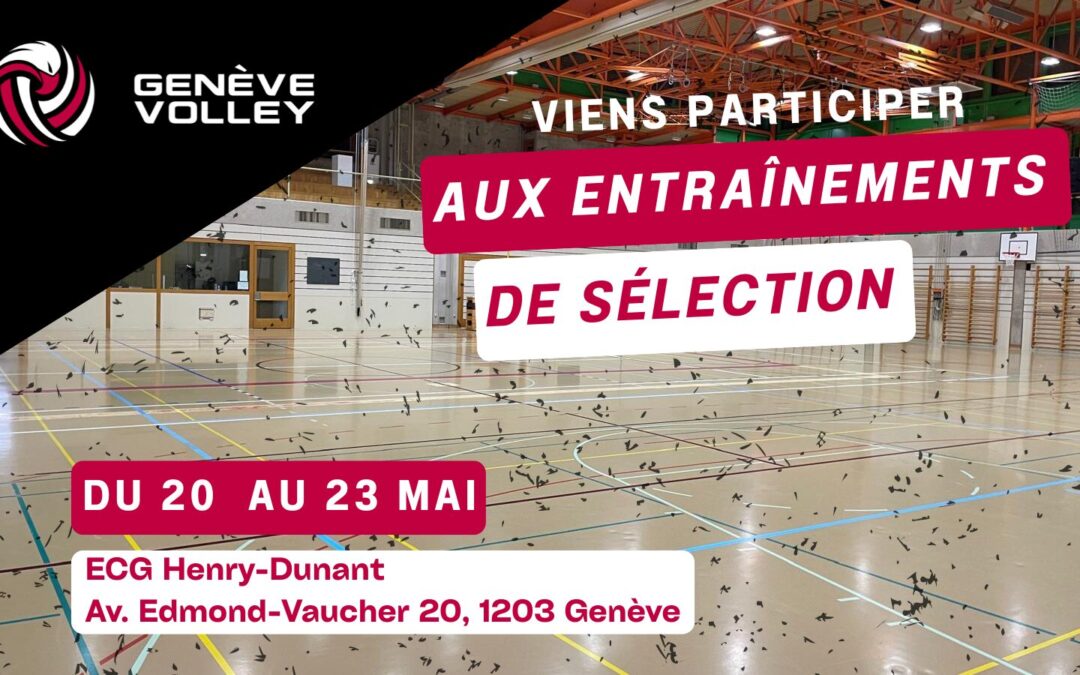 Participe aux entraînements de sélection pour la saison 2025/2026 !