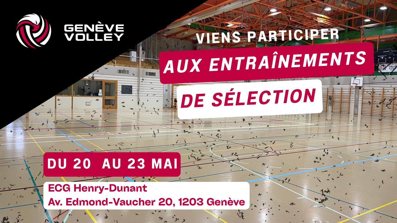 Participe aux entraînements de sélection pour la saison 2025/2026 !